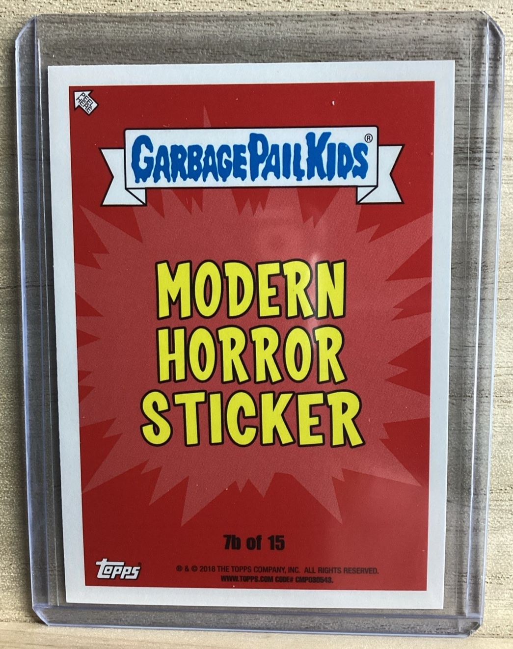 2018 Topps Garbage Pail Kids - Sawed Claud