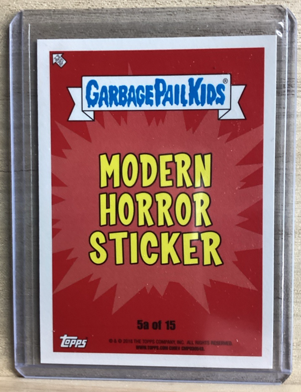 2018 Topps Garbage Pail Kids - Selfie Georgie