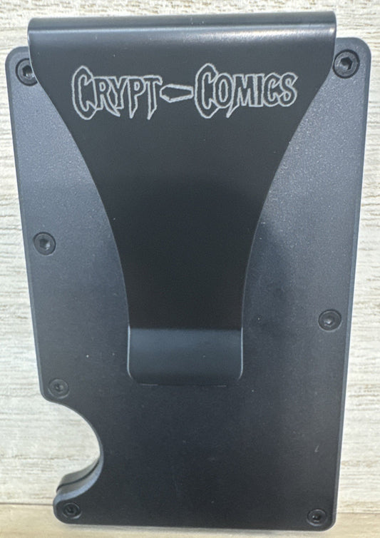 Metal Wallet - Laser Engraved - V - RFID Blocking