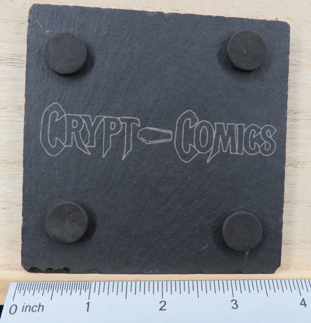Laser Engraved Slate Coaster - G (v.2)
