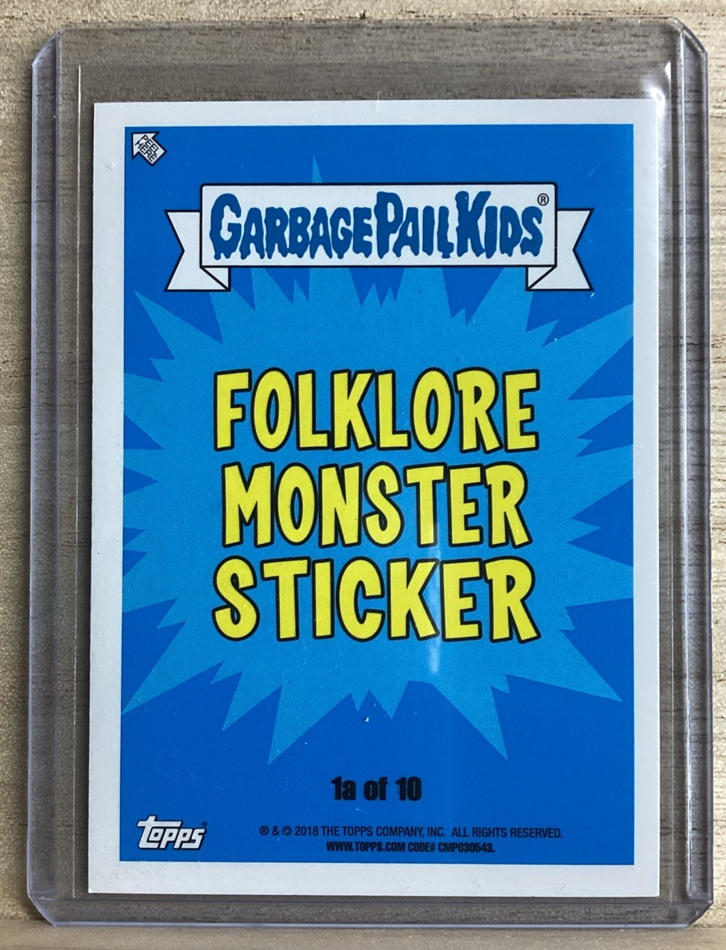 2018 Garbage Pail Kids - Squashed Scott