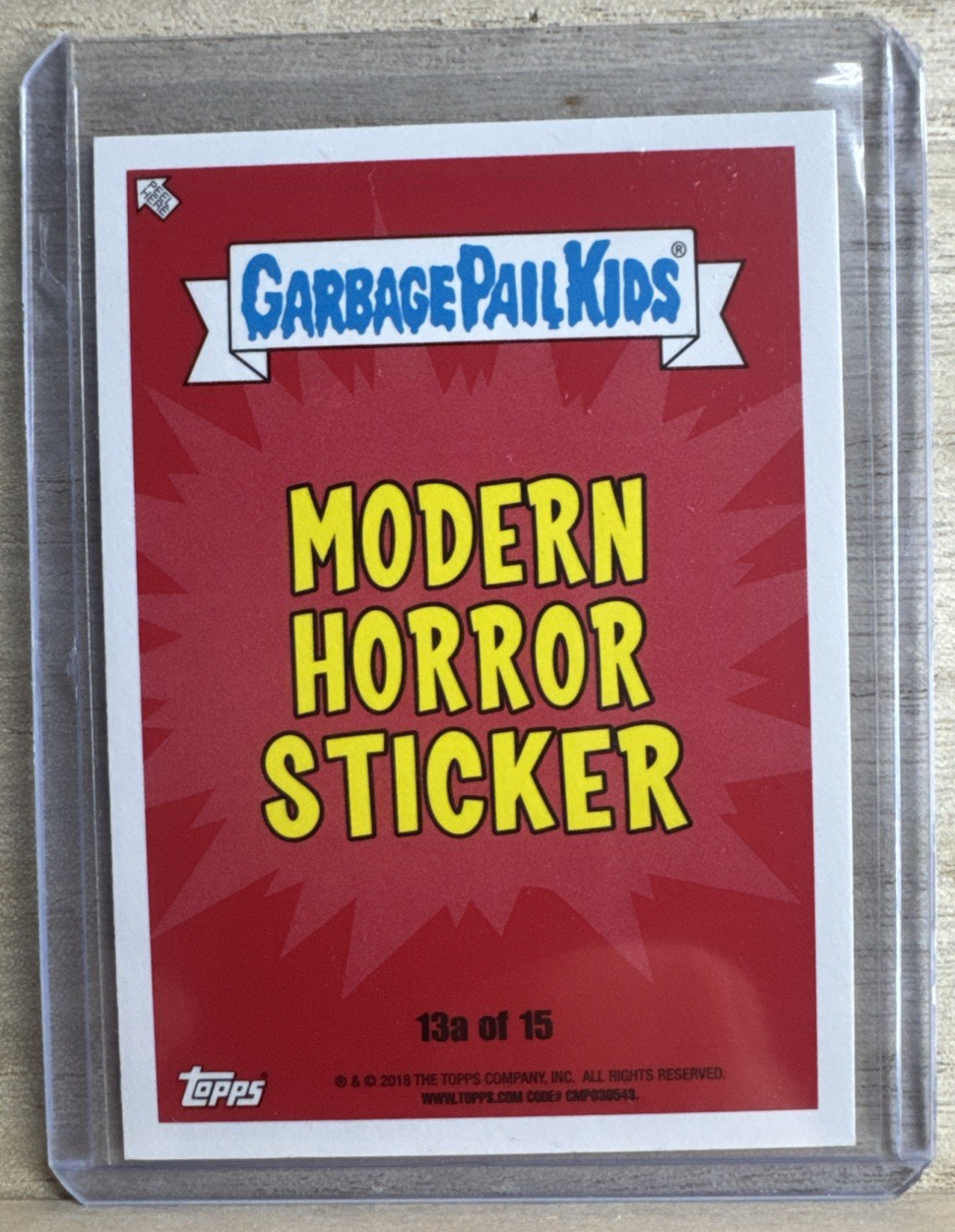 2018 Topps Garbage Pail Kids - Puppet Mas Sterling