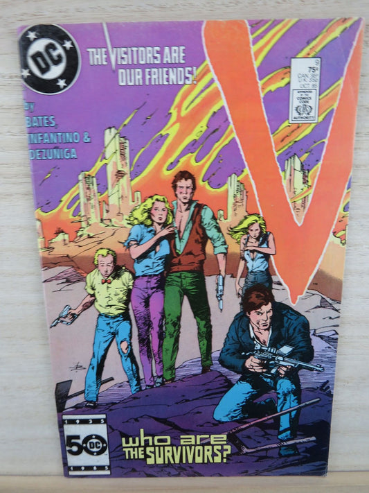V #9 Oct 1985 The Visitors Are Our Friends! - DC Comic