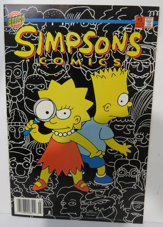 Simpsons Comics #3 1994 Double Side Flip Book Krusty Klown Bongo Comics Group