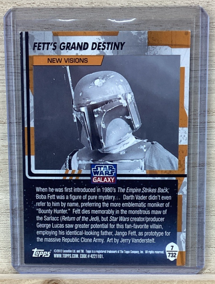 2012 Topps Star Wars Galaxy #7 FETT’s Grand Destiny