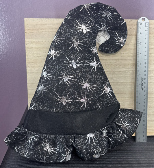 Silver Witch Hat - Spiders - Kids