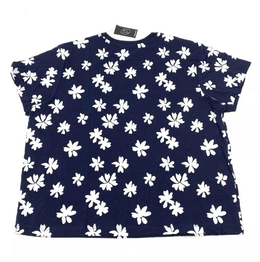 Original Use - Size XXL Crew Neck Short Sleeve T-Shirt Floral Navy