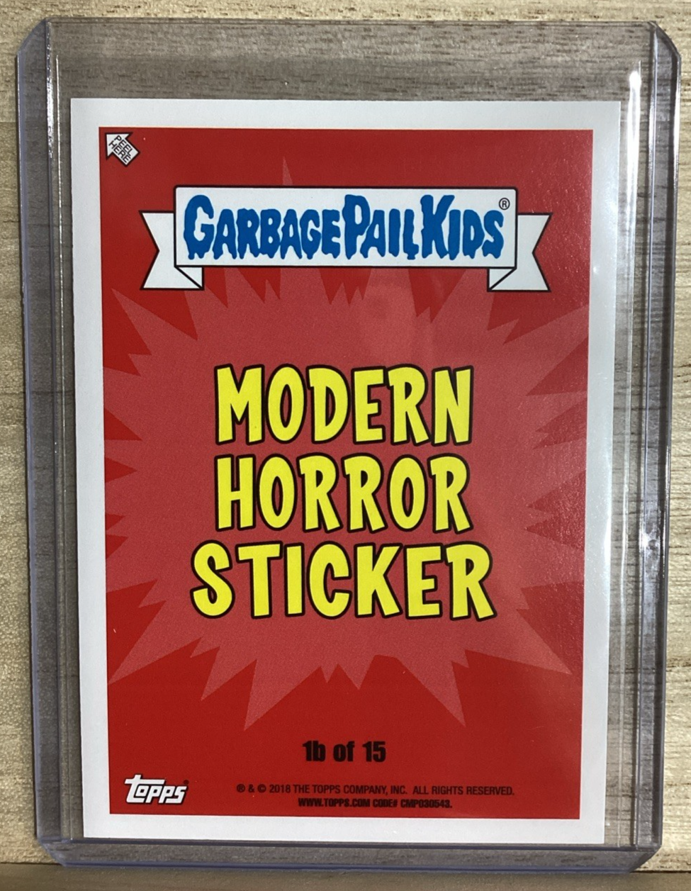 2018 Topps Garbage Pail Kids - Swarmin Norman