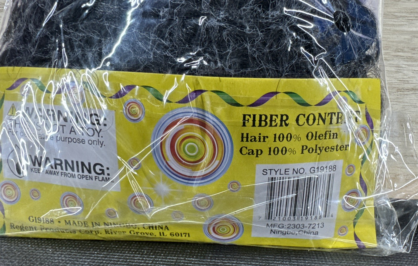 Clown Wig Ages 12+ - Black