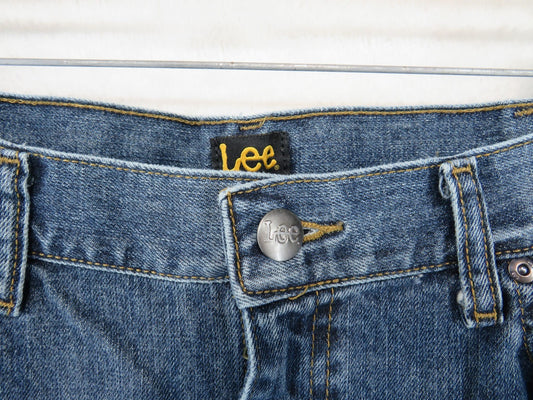 Lee Jeans Mens 36x30 Relaxed Fit Blue Straight Leg Denim Pants Classic Pocket