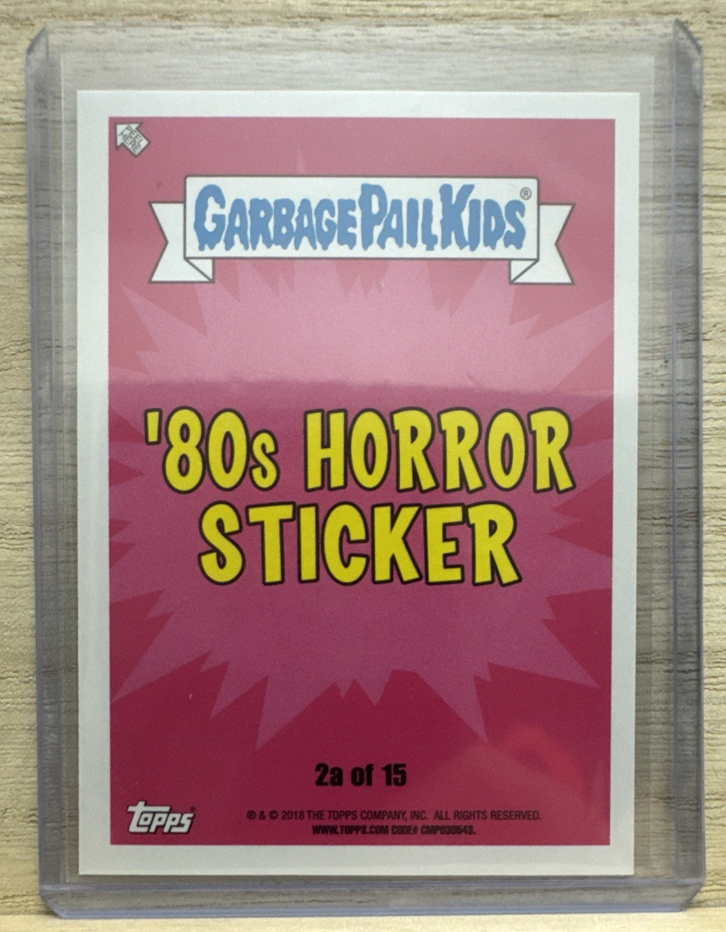 2018 Topps Garbage Pail Kids - Horrific Vic - Green