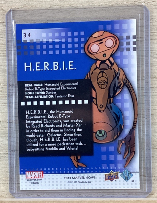 2013 Upper Deck Marvel Now SILVER - #34 H.E.R.B.I.E.