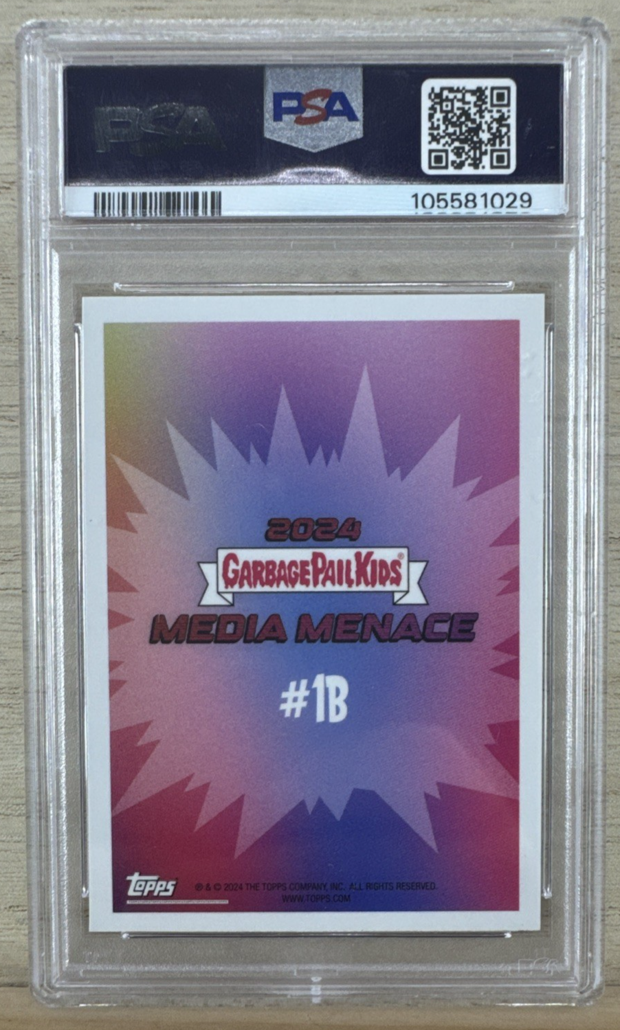 2024 Garbage Pail Kids Media Menace - Billy/Eddie/Tessie #1b - PSA 8