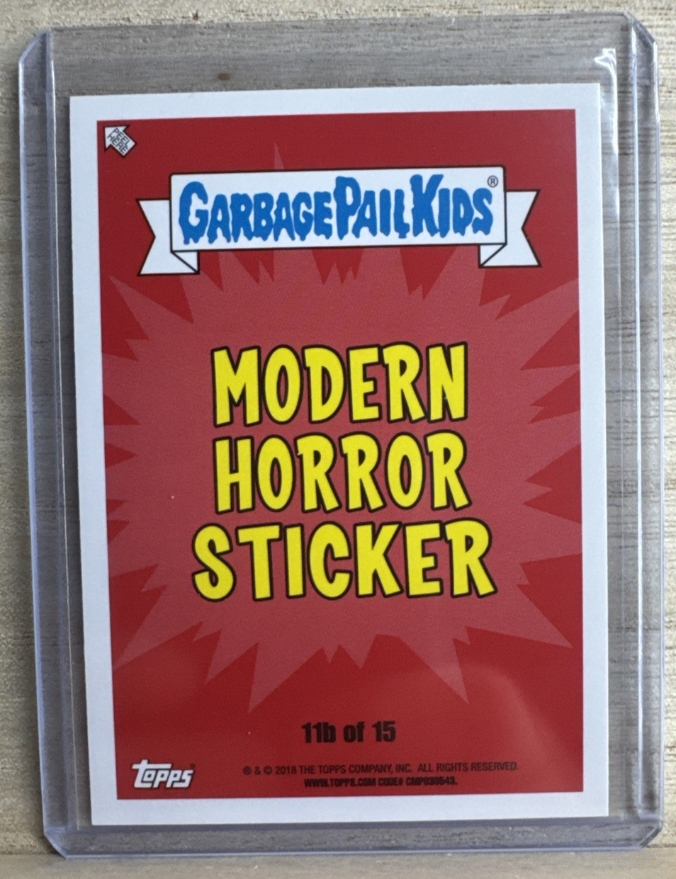 2018 Topps Garbage Pail Kids - Grant Boyd