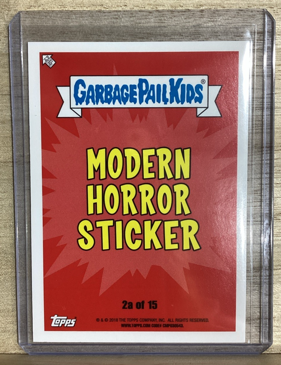 2018 Topps Garbage Pail Kids - Heavy Handed Harvey - Yellow