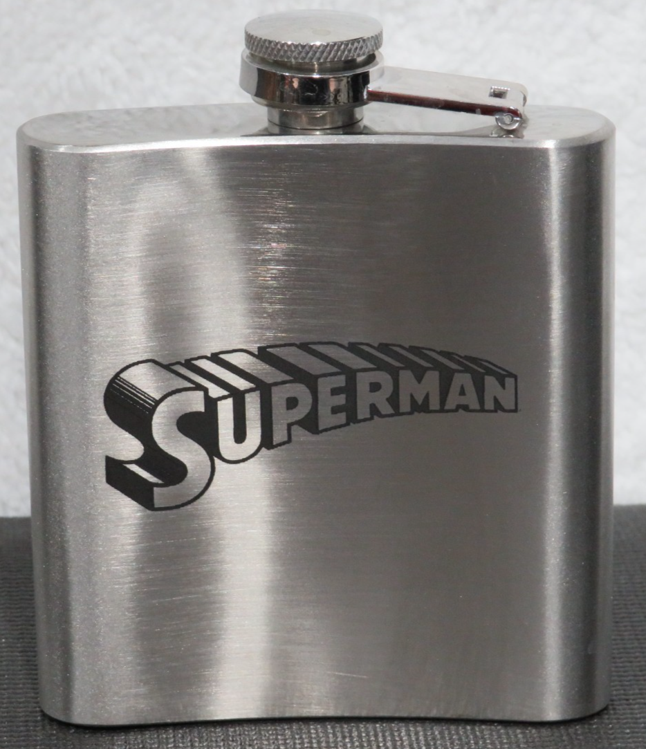 Laser Engraved Stainless Steel Flask - SM