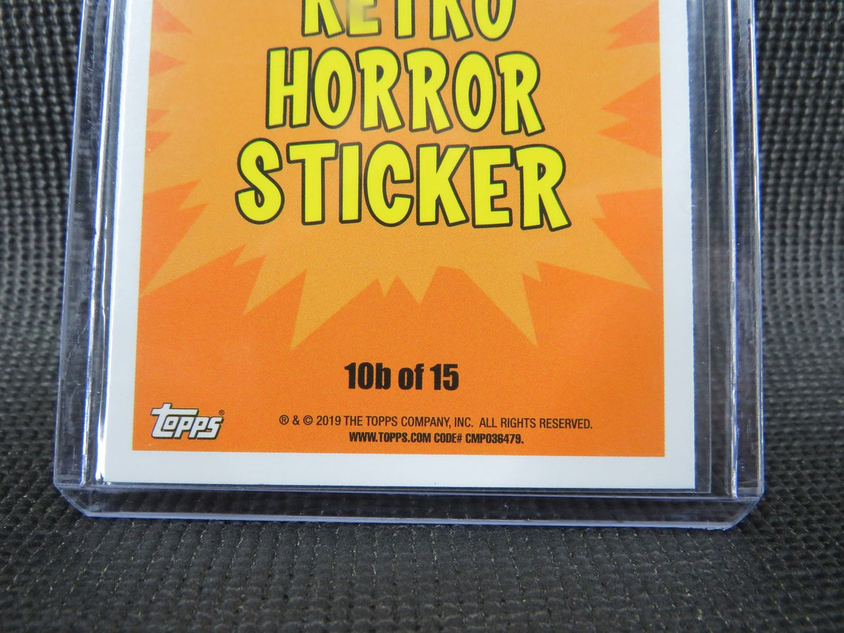 2019 Topps Retro Horror Sticker - Omar Omen #10b - Green2
