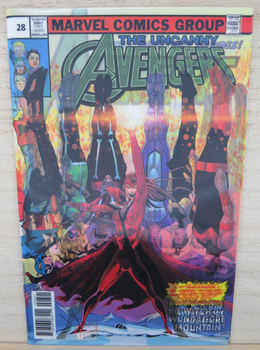 The Uncanny Avengers #28 Lenticular Homage #187 - 2017 Marvel Comic