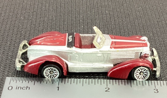 1978 Hot Wheels Silver and Red Roadster Diecast Car