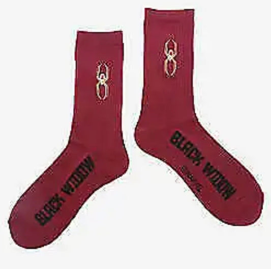 MARVEL BLACK WIDOW WOMENS CREW SOCKS