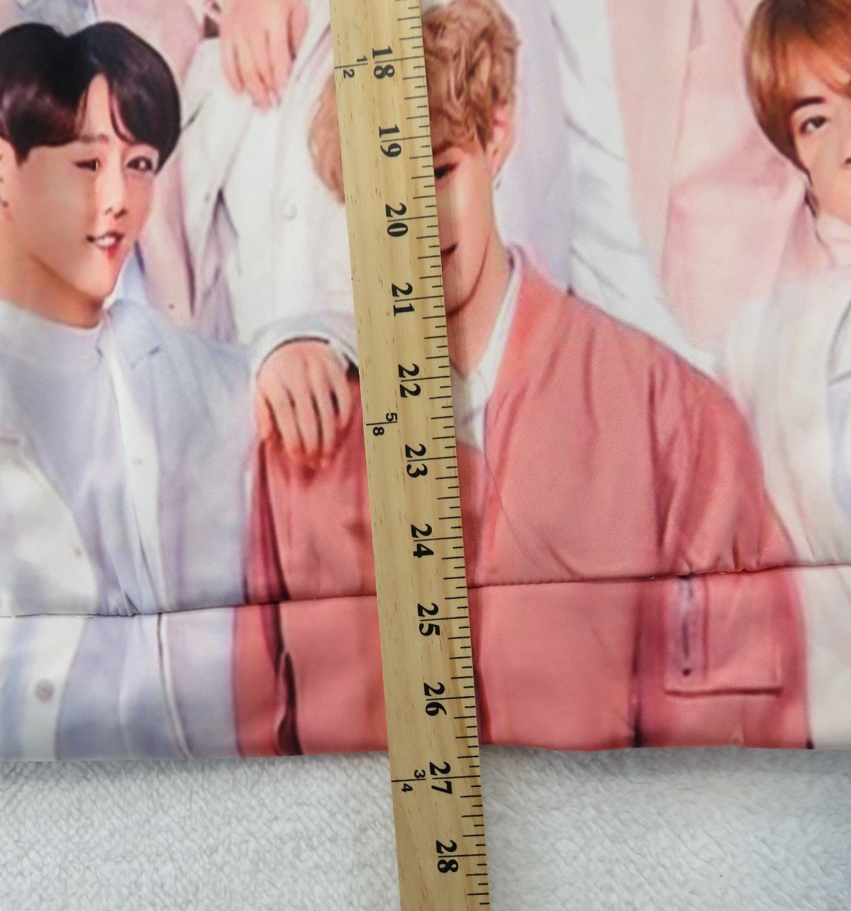 BTS Peach/Pink Color Long Sleeve Hoodie - Size Medium