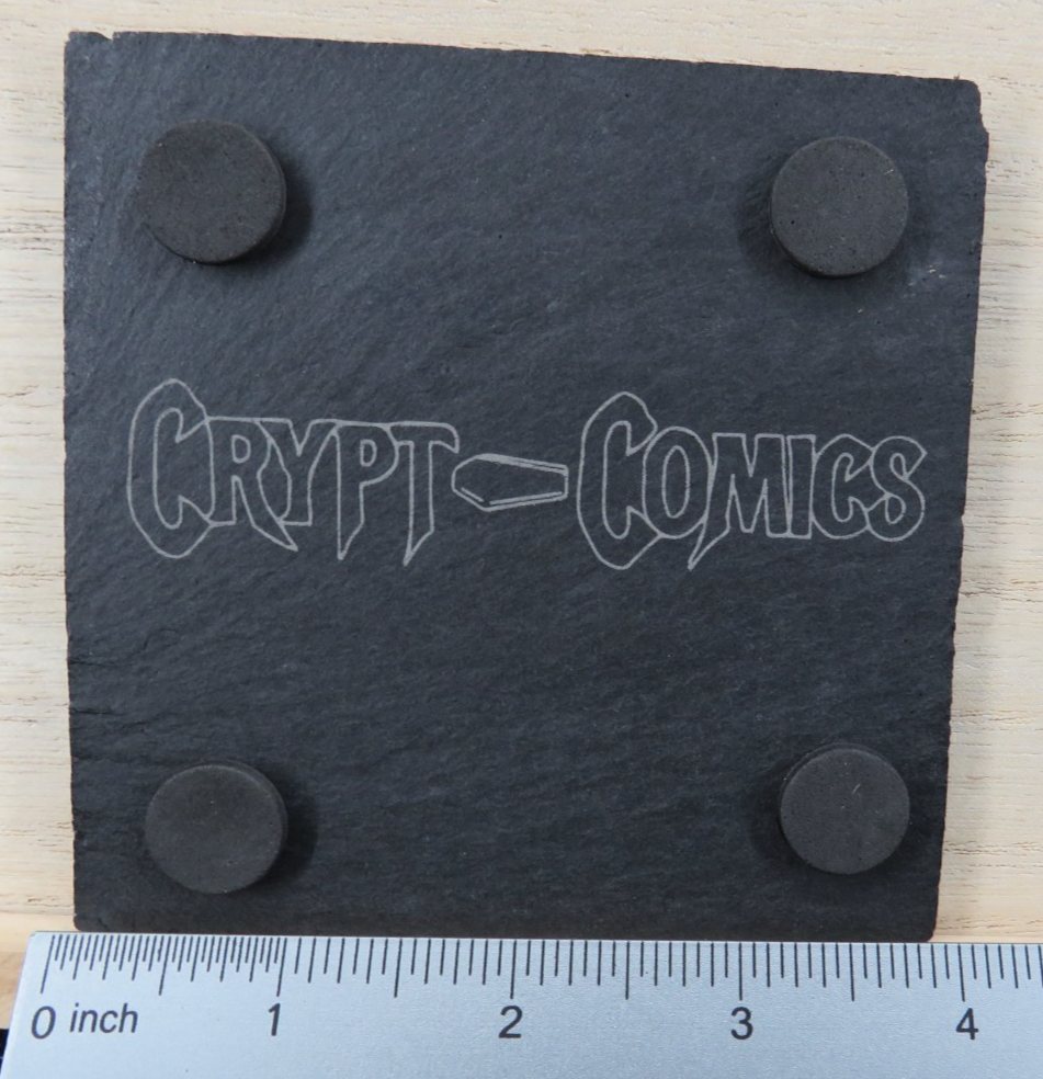 Laser Engraved Slate Coaster - G (v.3)