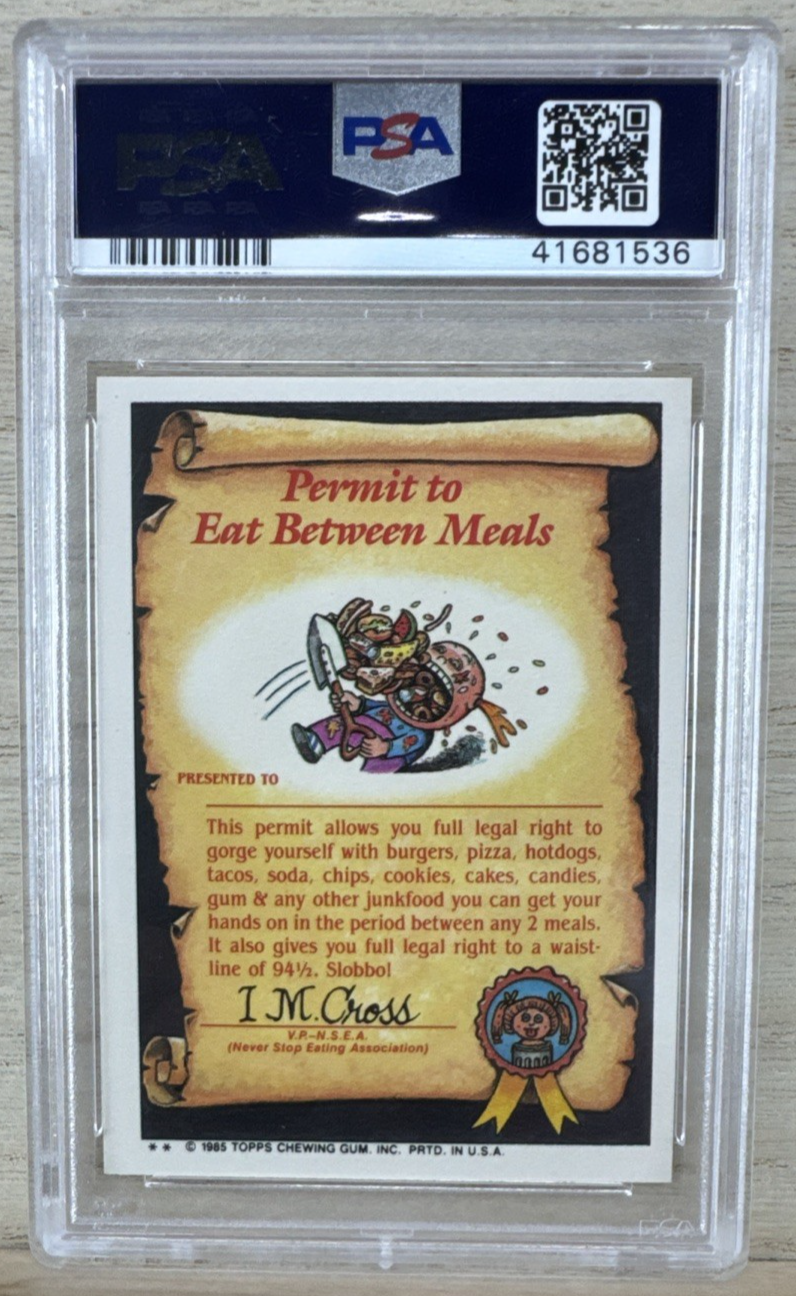1985 Garbage Pail Kids - Marty Mouthful #48b - PSA 8.5