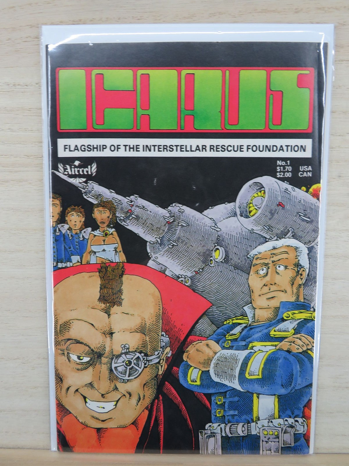 Icarus #1 Flagship Of The Interstellar Rescue Foundation - Aircel Comic - 1986