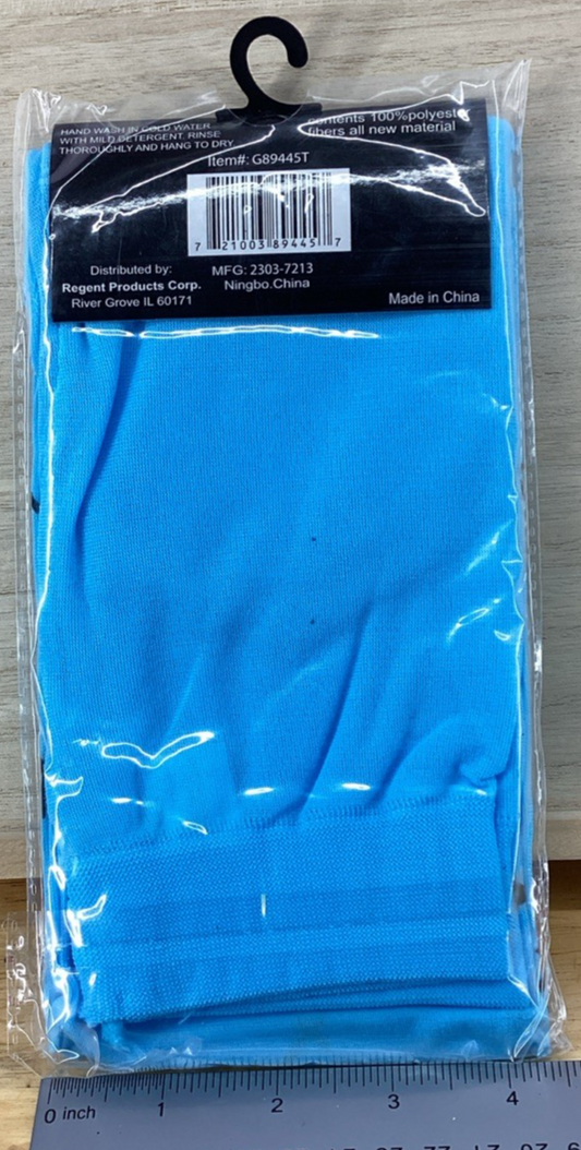 Blue With Black Stitches Print Tights