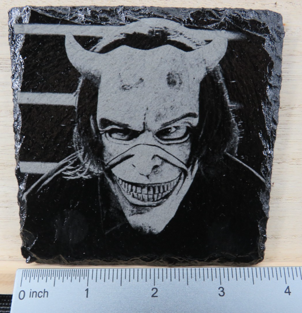 Laser Engraved Slate Coaster - G