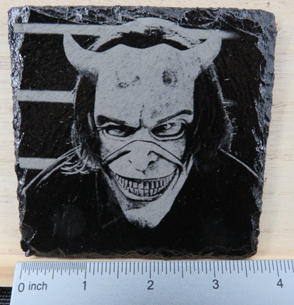 Laser Engraved Slate Coaster - G