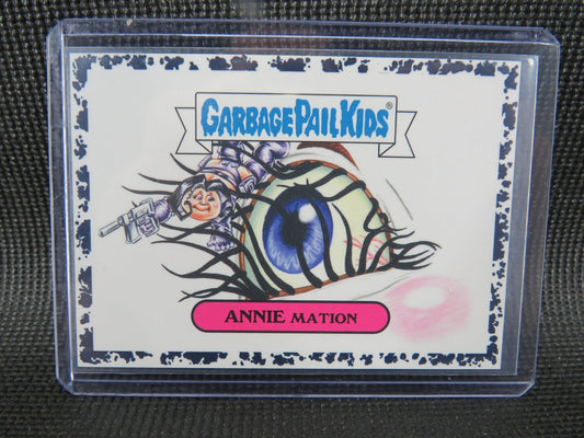 2018 Topps Garbage Pail Kids Annie Mation 2b of 5 Modern Sci-Fi Sticker - Black0