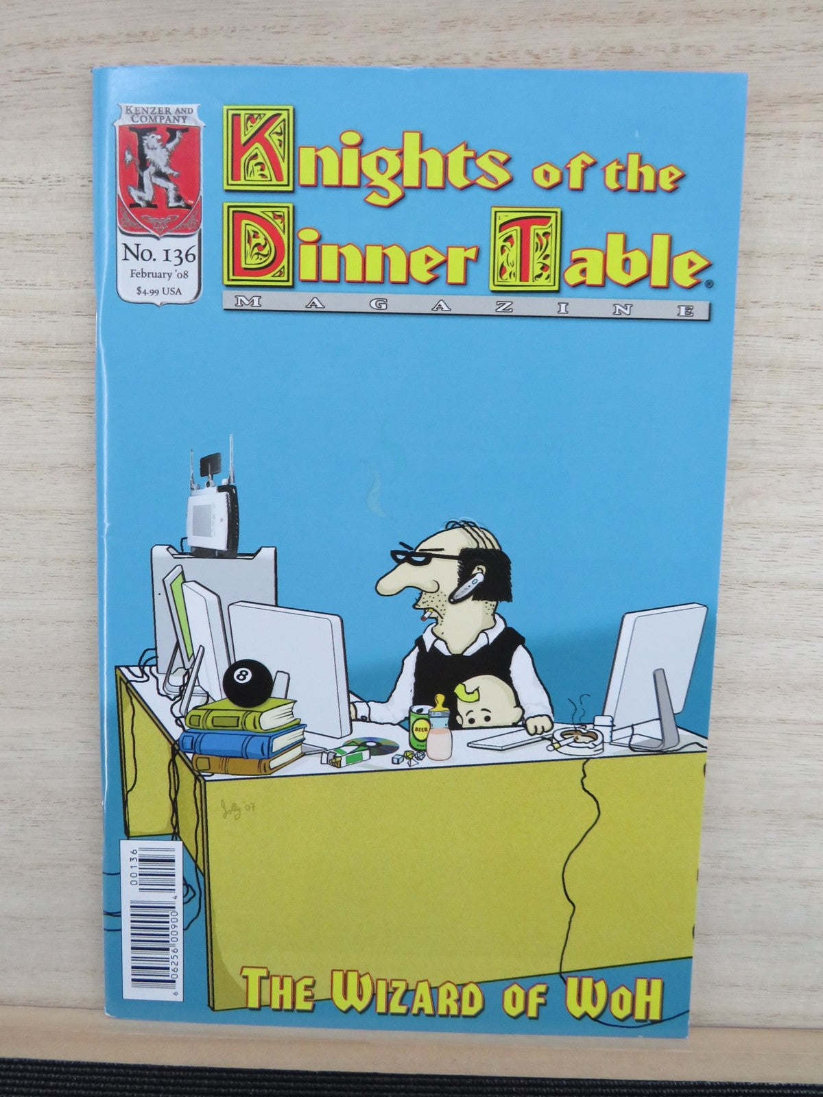 Knights of the Dinner Table Magazine #136 Feb 2008 - Kenzer and Company