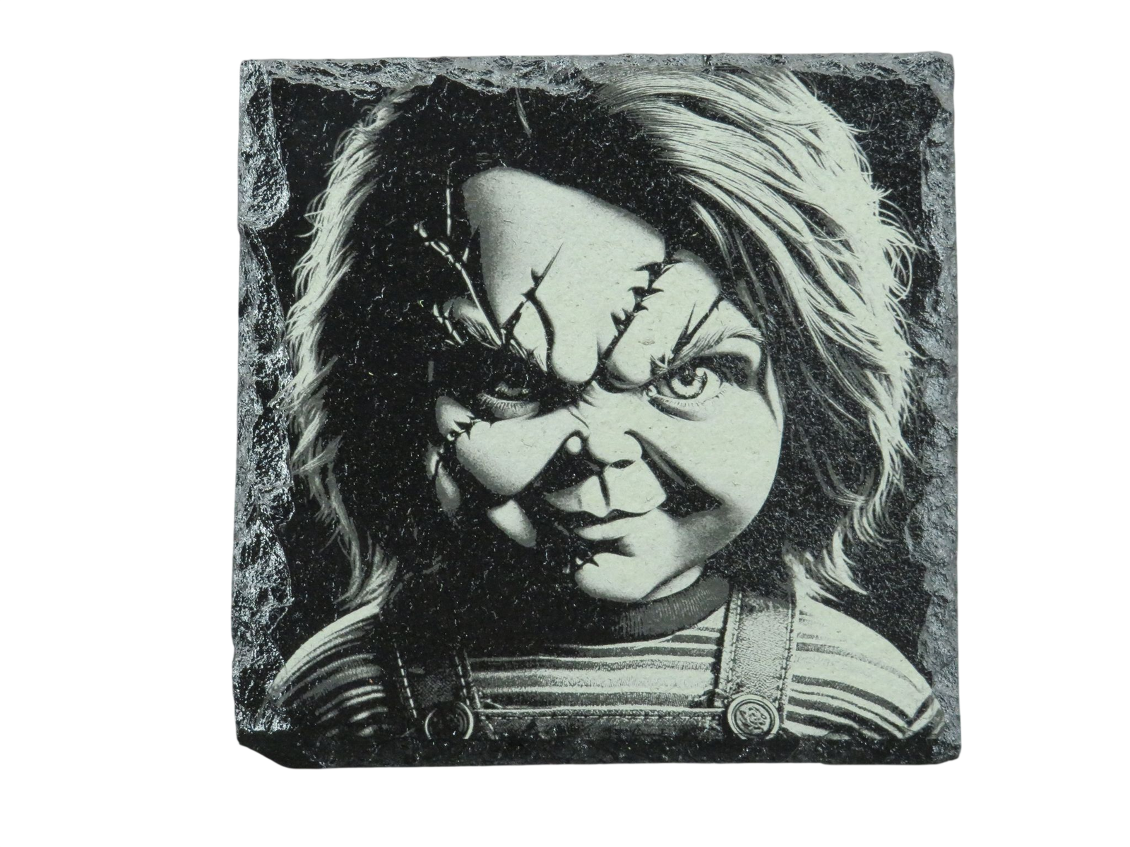 Laser Engraved Slate Coaster - CH6