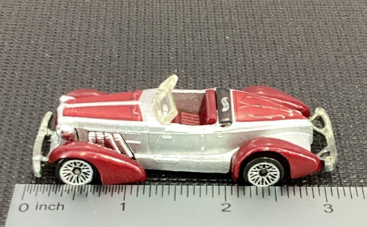 1978 Hot Wheels Silver and Red Roadster Diecast Car