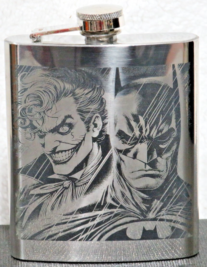 Laser Engraved Stainless Steel Flask - BM3