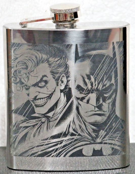 Laser Engraved Stainless Steel Flask - BM3