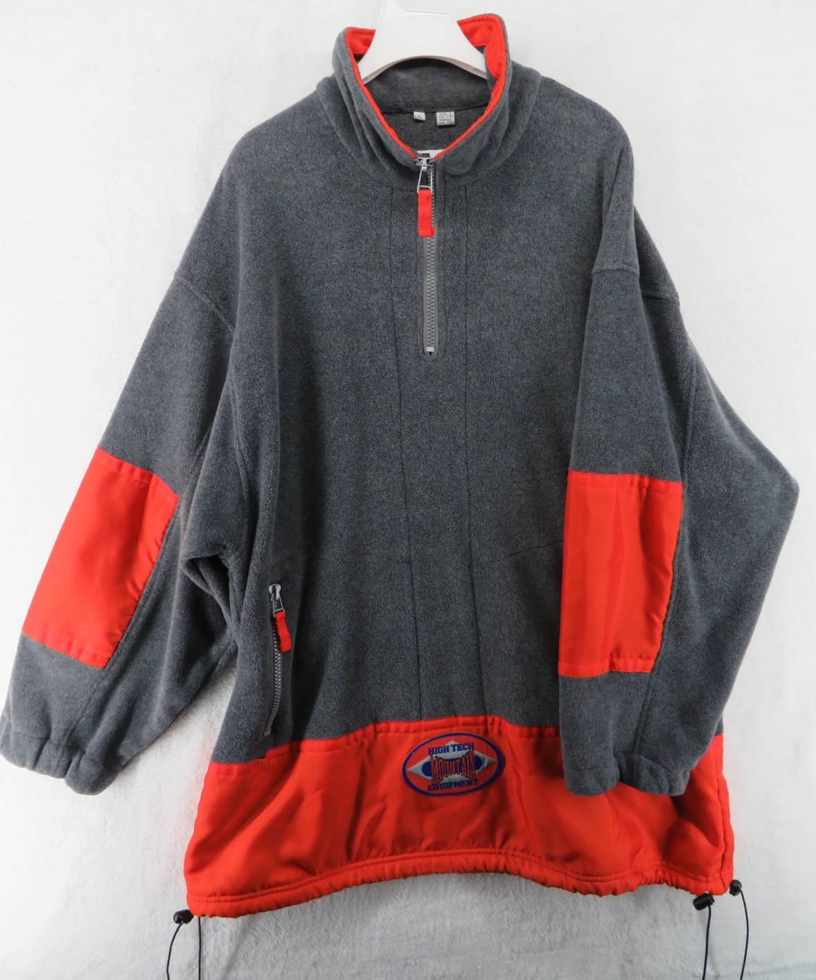 JLC Sport By Colebrook & Co. Mens Fleece Qtr Zip Sleeve Heavy Pullover - Large