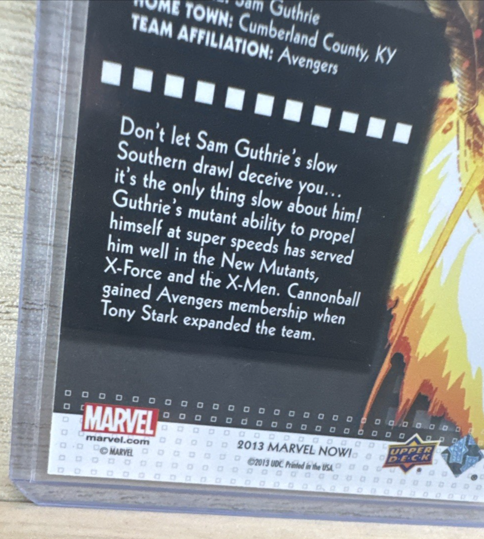 2013 Upper Deck Marvel Now SILVER - #19 Cannonball