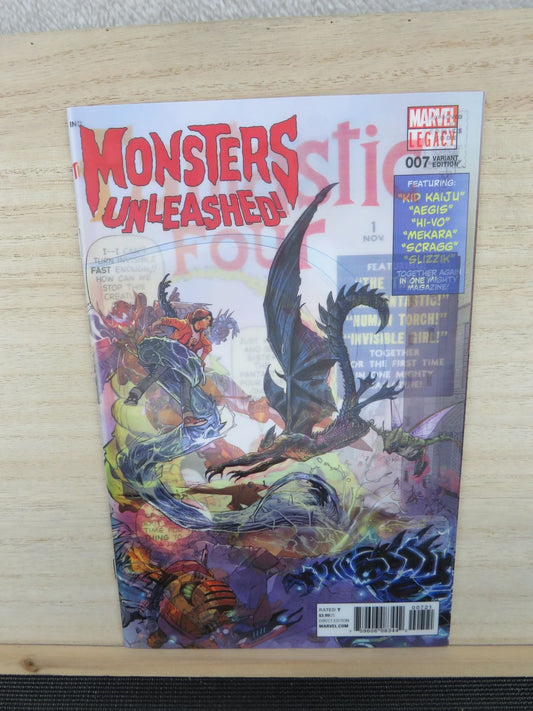 Monsters Unleashed #7/Fantastic Four #1 - Lenticular Variant - Marvel Comic-2017