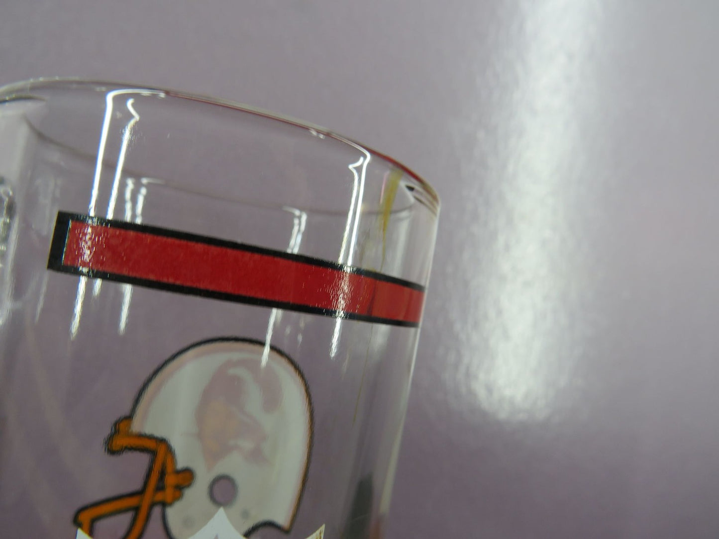 Vintage Tampa Bay Buccaneers Beer Mug Stein Tall Glass 1980s NFL