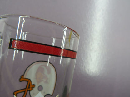 Vintage Tampa Bay Buccaneers Beer Mug Stein Tall Glass 1980s NFL