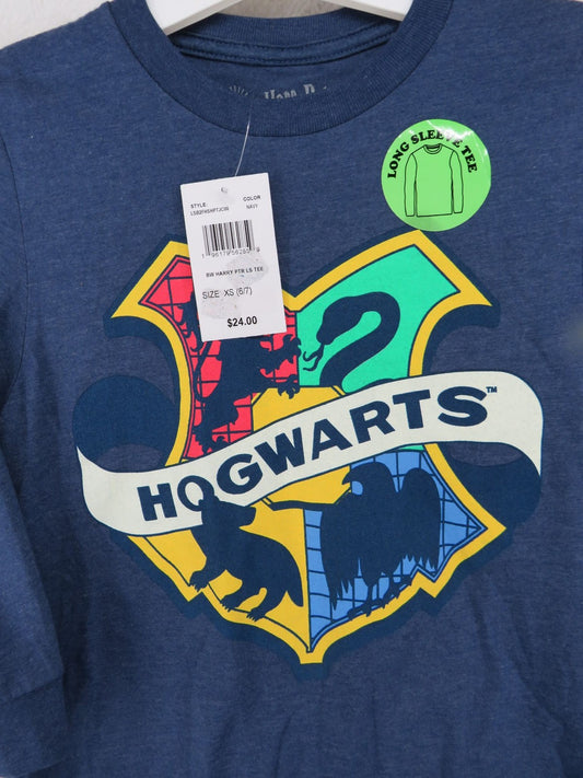 Harry Potter Kid's XS 6/7 Hogwarts Long Sleeve Graphic Tee1