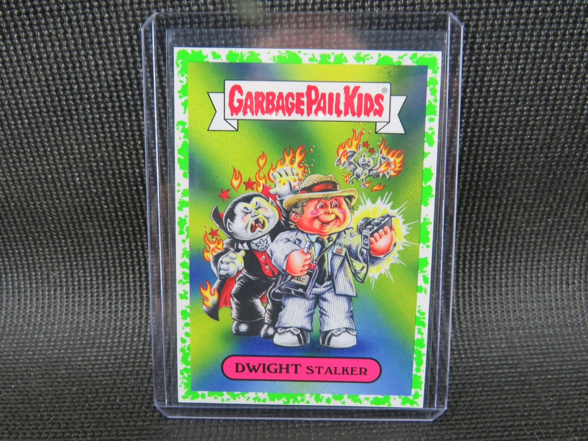 2019 Garbage Pail Kids Retro Horror Sticker - Dwight Stalker #9a - Green0