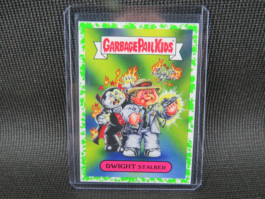 2019 Garbage Pail Kids Retro Horror Sticker - Dwight Stalker #9a - Green0