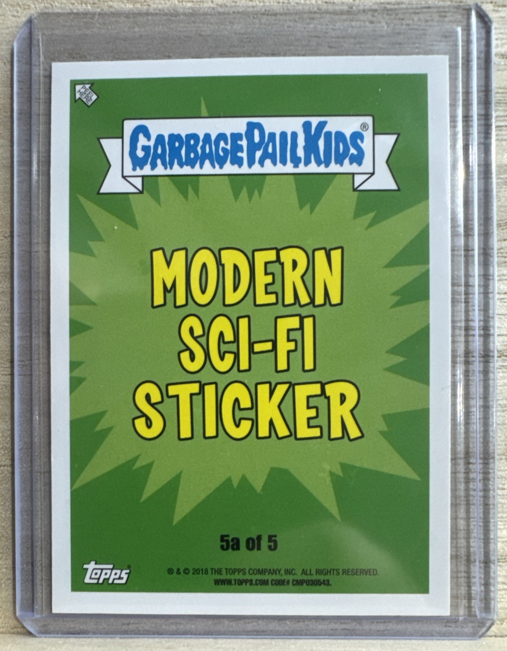 2018 Garbage Pail Kids - Wes World - Green