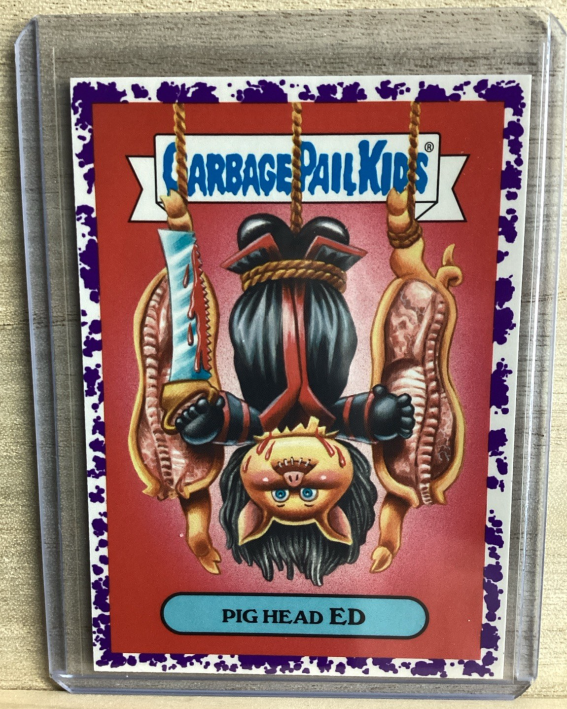 2018 Topps Garbage Pail Kids - Pig Head Ed - Purple