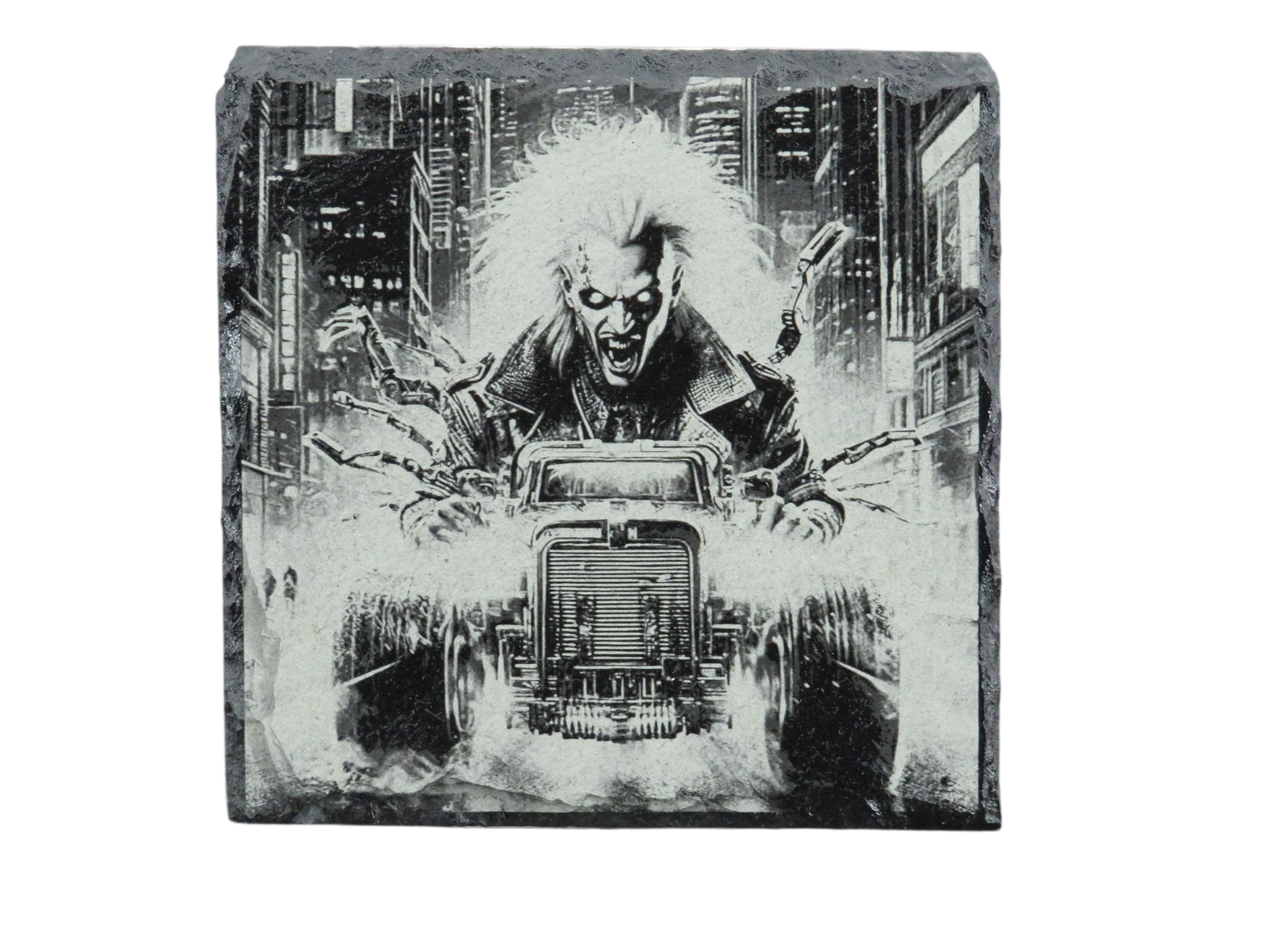 Laser Engraved Slate Coaster - BG1