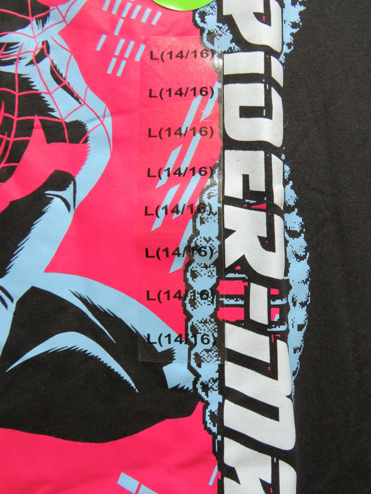 Marvel Spiderman Long Sleeve Shirt - Size Large 14/16