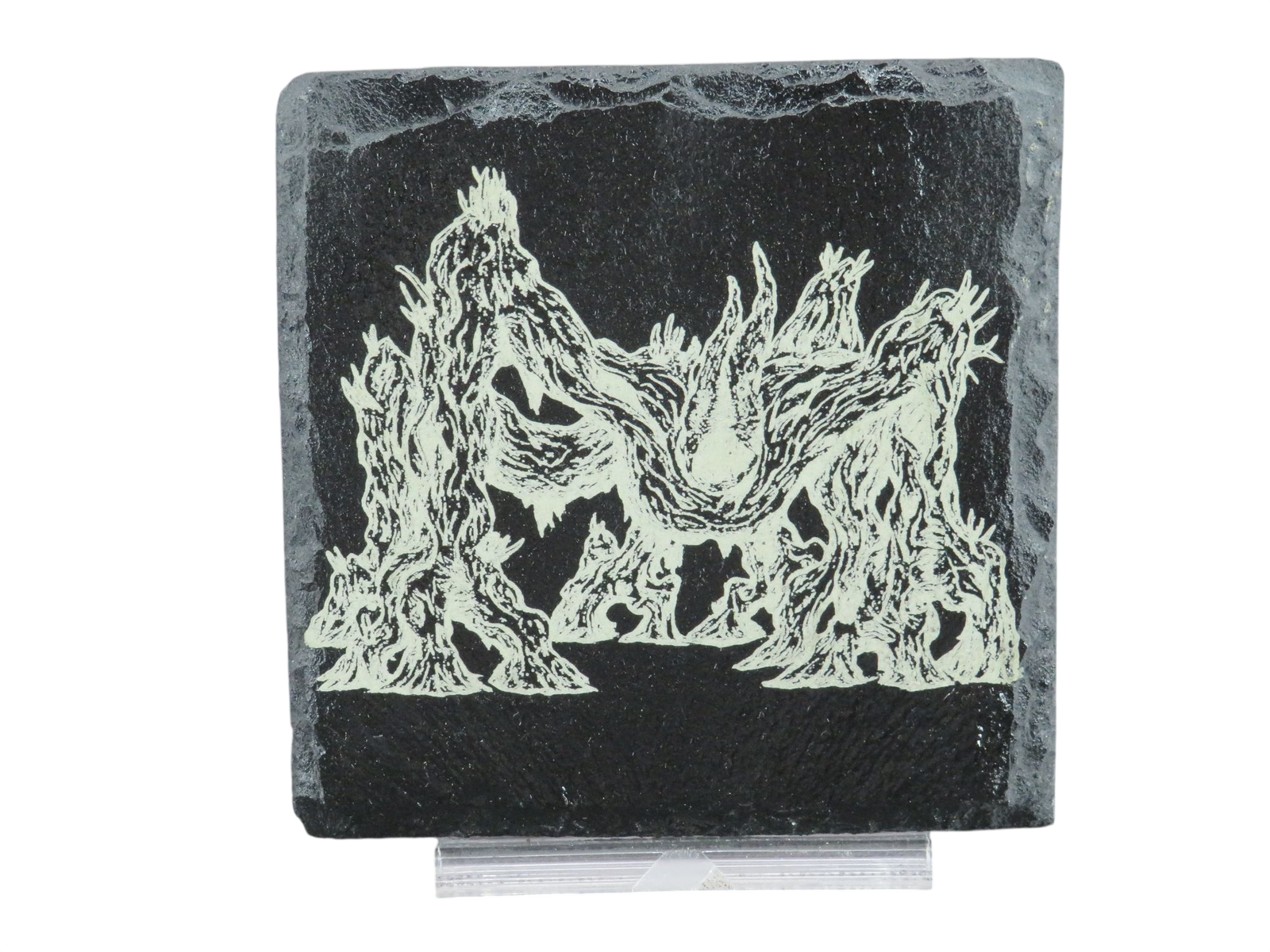 Laser Engraved Slate Coaster - ST4